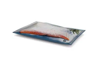 Frozen fish Frozen Salmon Fillets Low-poly 3D model