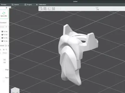 Custom3Dprint Minifigure Accessory - Minifigure Beard S1 - 01 3D print model