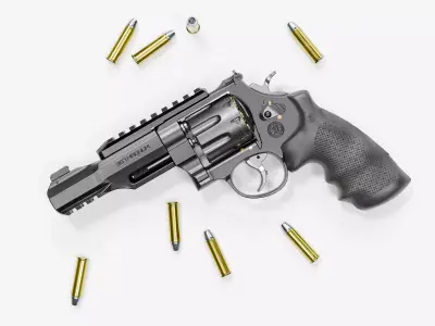  R8 Revolver Low-poly 3D model