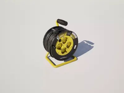 Industrial Extension Cable Drum Reel 3D model