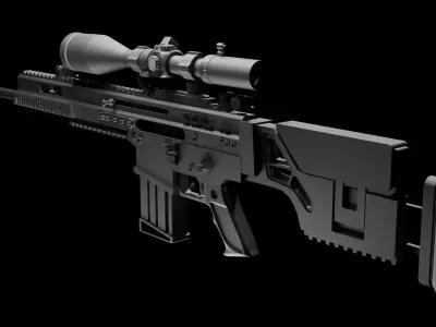 scar 20 3D model