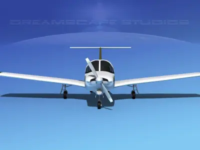 Piper Turbo Arrow III 3D model 12