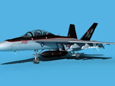Boeing FA-18F Super Hornet V20 3D model