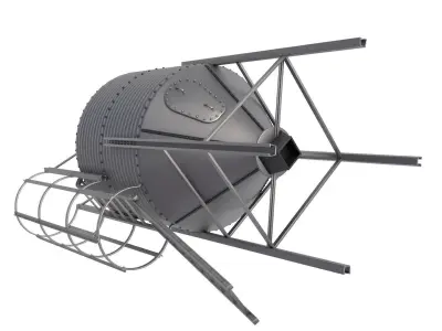 Grain Storage Bins 3D model