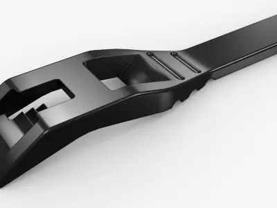 Low profile cable tie 3D model