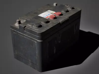 Car Battery Low-poly 3D model