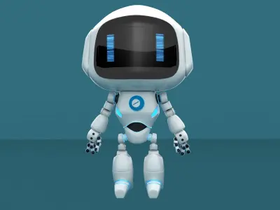 Cartoon Robot 3D model shop
