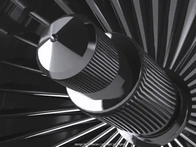 Jet Engine 3D model 10