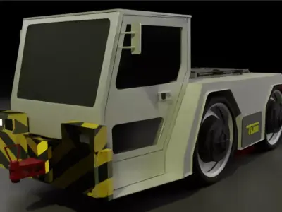 Aircraft Tug Tractor 3D model