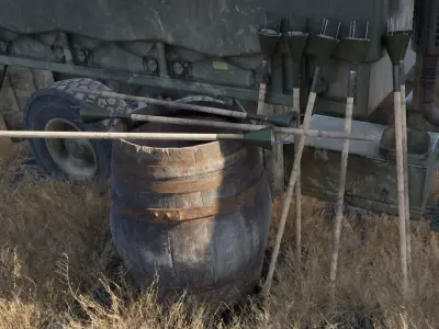 Japanese WW2 Anti-Tank Lunge Mine 3D model