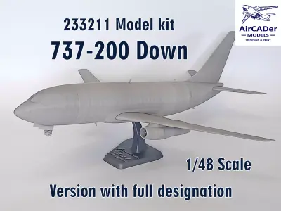 233211 Model kit Boeing 737-200 Down 3D print model