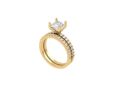 Wedding Ring  3D print model 338