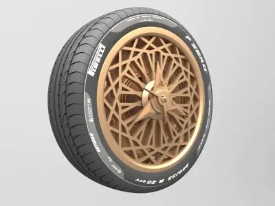 Wheel Tire 6 3D model