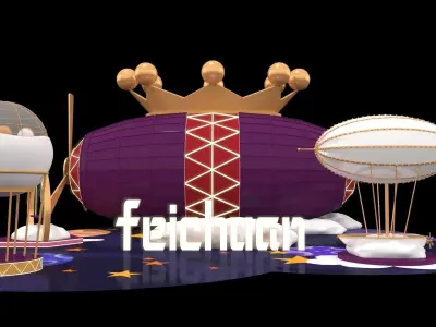 The ship 3D model