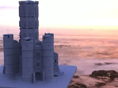 Medieval Towers 3D model