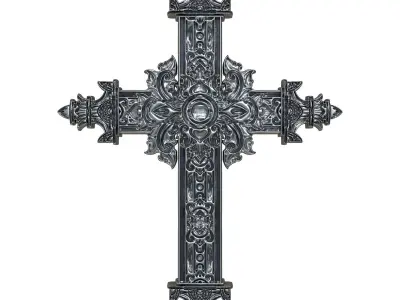 3 Christian cross V 08 3D model