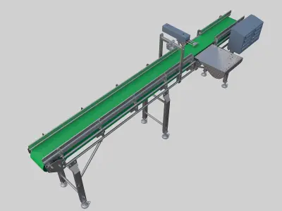 Modular conveyor 3D model purchase