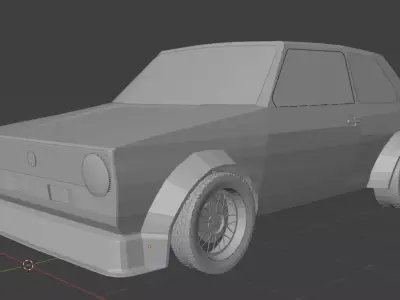 Low poly Golf 1 3D model