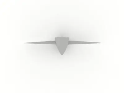 Toy airplane propeller 3D print model