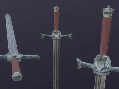 Old sword 3 Free 3D model