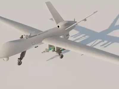 MQ9 Reaper UAV Drone  High-Detail Military Aircraft 3D Model 3D model