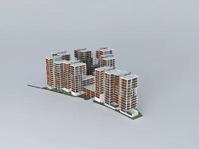 housing complex 3D model