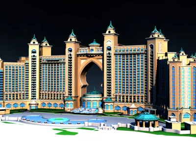 Atlantis Hotel Palm Jumeirah 3D model