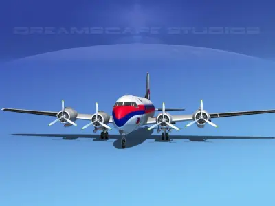 Douglas DC-4 Civil Air Transport China 3D model