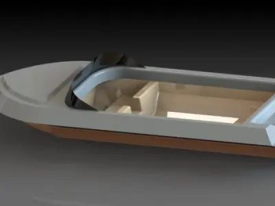 First boat attempt Free 3D model