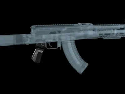 Aeroknox Scorpius pistol grip AK 74 AKM Low-poly 3D model