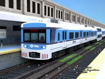 Puma v2 Double Deck Train EMU 3D model