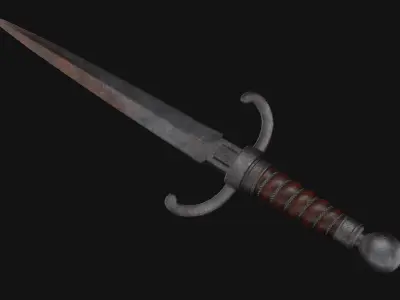 dagger game-ready Low-poly 3D model