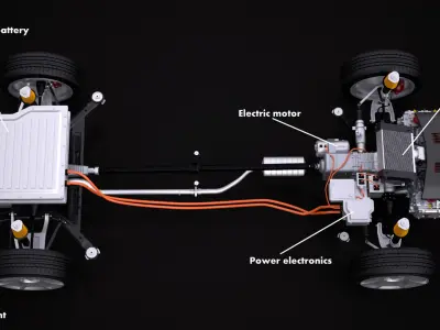 4x4 Hybrid Suspension 3D model purchase