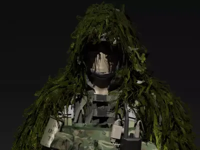 Military Ghillie Suit - Game Ready Low-poly 3D model by stahleric903