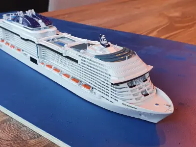MSC Bellissima cruise ship 3D print model 3D print model