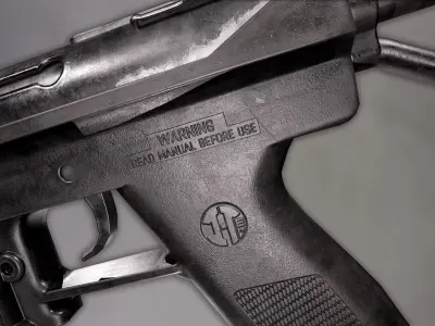 Tec 9 Low-poly 3D model