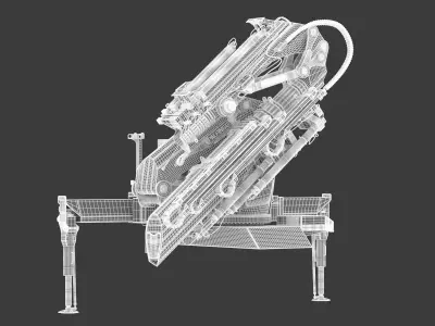 Palfinger PK 135 002 Tec7 Crane Folding 3D model