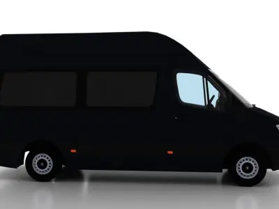 Mercedes Benz Sprinter L2H3 2009 Passenger UK 3D model