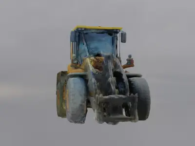 Excavator Digger - Construction Site Asset Low-poly 3D model