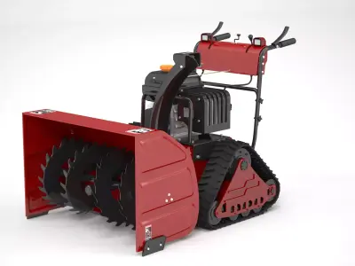 Heavy Duty Snow Blower 3D model