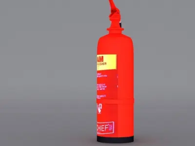 Fire Extinguisher Low-poly 3D model