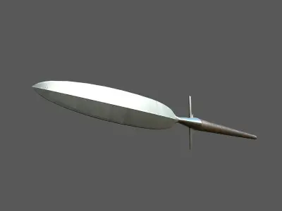 Medieval Winged Spear Low-poly 3D model purchase