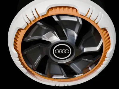 Audi rim wheel 3D model