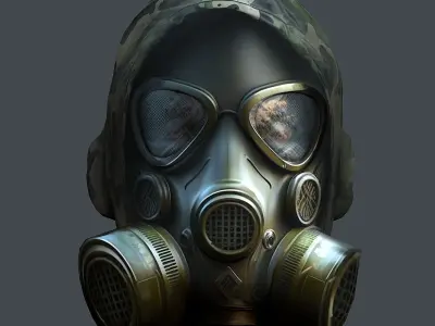 Helmet 3d model military combat Military Low-poly VR Low-poly 3D model