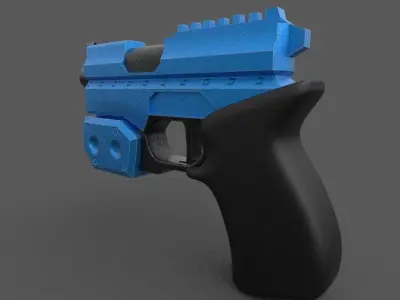 Sci-Fi Gun 01 Low-poly 3D model
