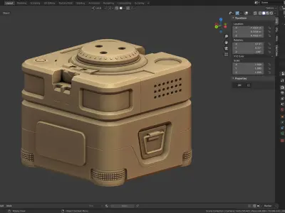 Sci-fi Crate 3D model shop