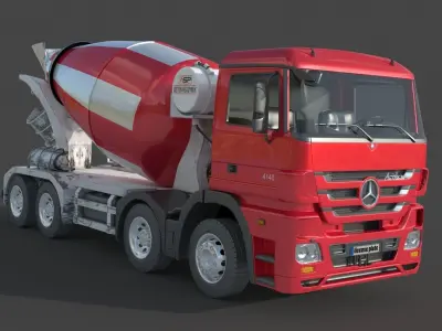 Mercedes Actros 4140 Mixer 3D model
