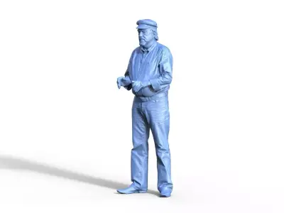 Captain figure for ship model 3D print model