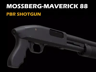 Mossberg Maverick 88 Low-poly 3D model