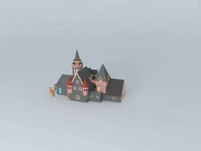 Sleeping Beautys Castle Free 3D model